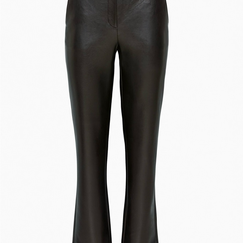Babaton Command Black Faux Leather Pants